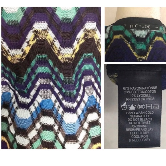 NIC + ZOE ‘ZigZag’ Knit Top | S - Picture 8 of 9